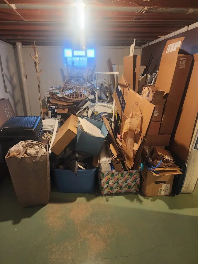 Roll-off dumpster container at job site for Yard Waste Dumpster Rental in Richland